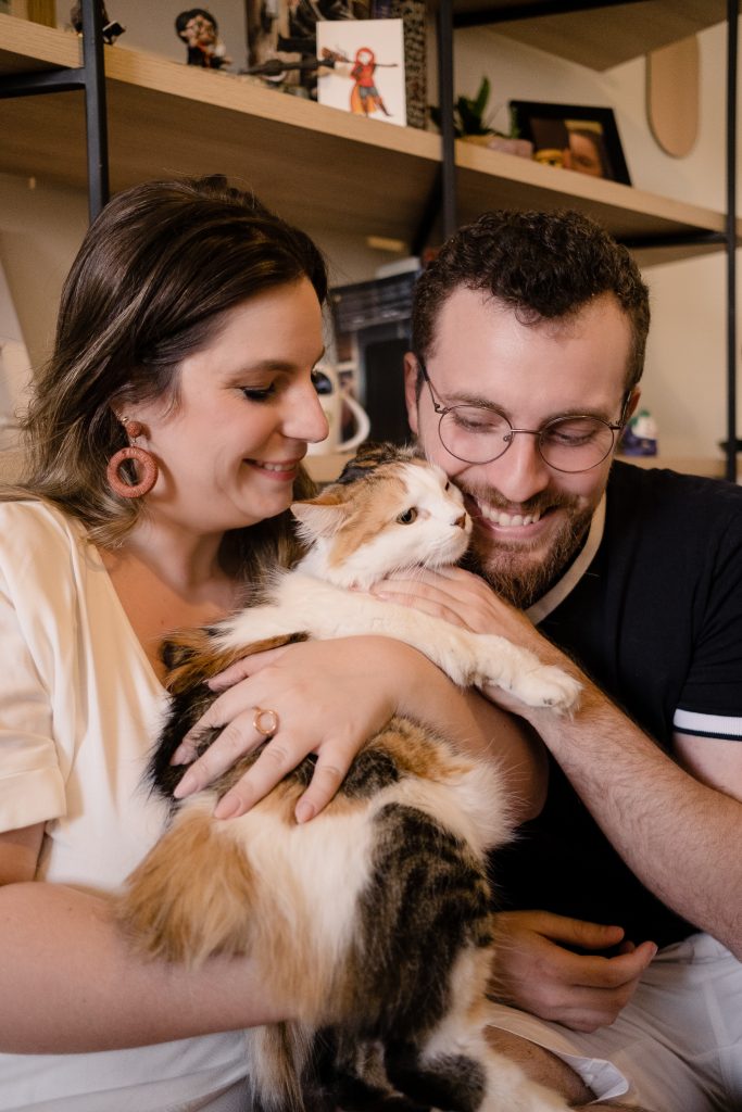 Renata Rossato e seu esposo com Hermione
